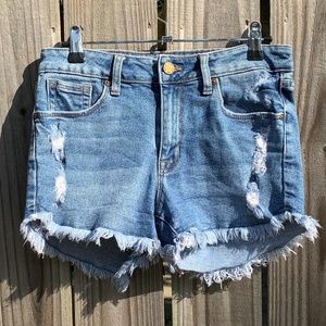 JBD Distressed Denim Jean Shorts - Size Small